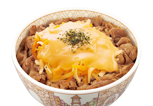 とろ〜り3種のチーズ牛丼